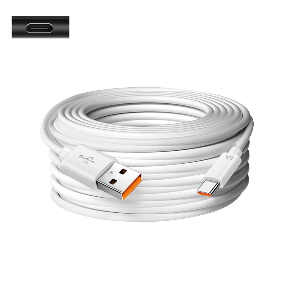 Type-c Recharge Cables USB-C Power Cable Wire for Yootech Powlaken Nanami Samsung Seneo Intoval Saferell MOING QI-UE & Other Newly Released Chargers with USB-C Power Port Cables (Type-c 26FT)