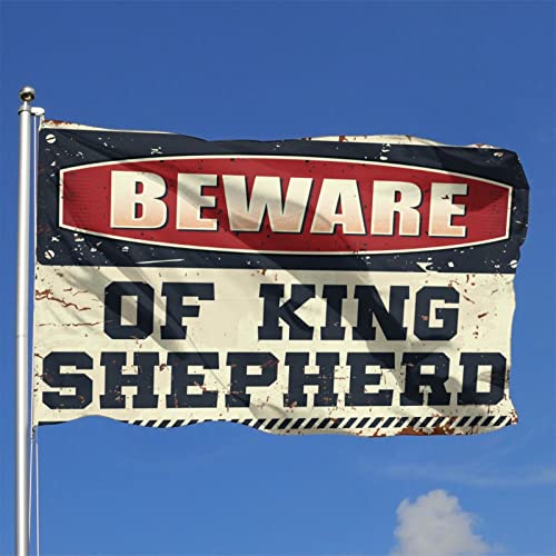 Drapeau King Shepherd gaeruite 152x244cm pour masquer les murs vides de dortoir - 2