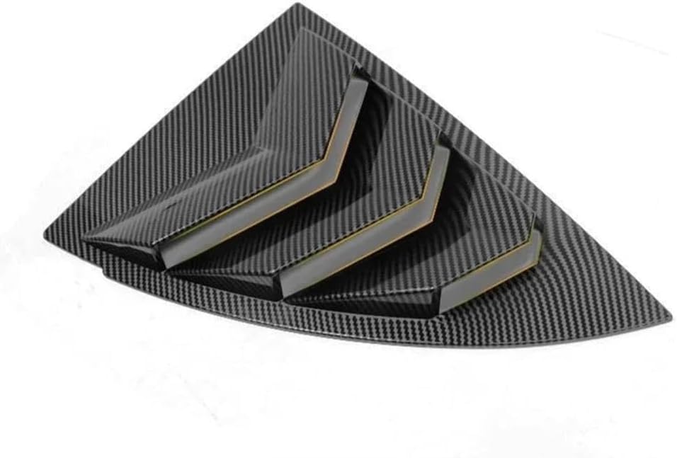 Rear Side Blind Window for Tesla Model 3+ Rear Triangle Window Spoiler Louver Shutter Cover Model3 Highland 2024 Accessories(2pcs Matte Carbon)