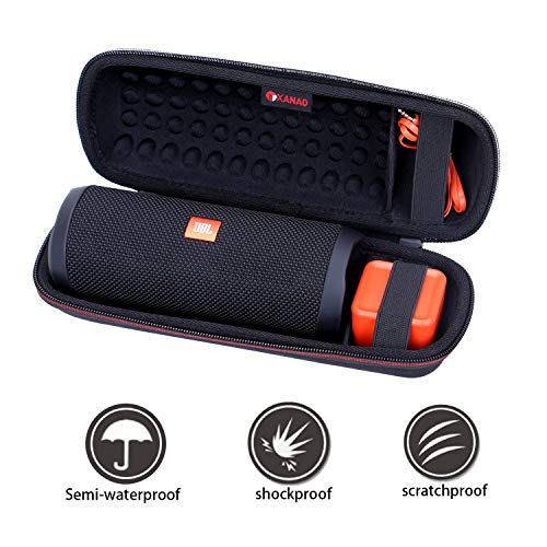 Image of XANAD Case for JBL Flip 4 /3 or Flip Essential 2 /1 or JBL Grip or Sonos Roam 2 /1 Waterproof Portable Speaker, Black
