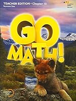 Go Math! Grade 1, Chapter 10 Teacher Edition: Represent Data, Common Core, 9780544295735, 2015 0544295730 Book Cover