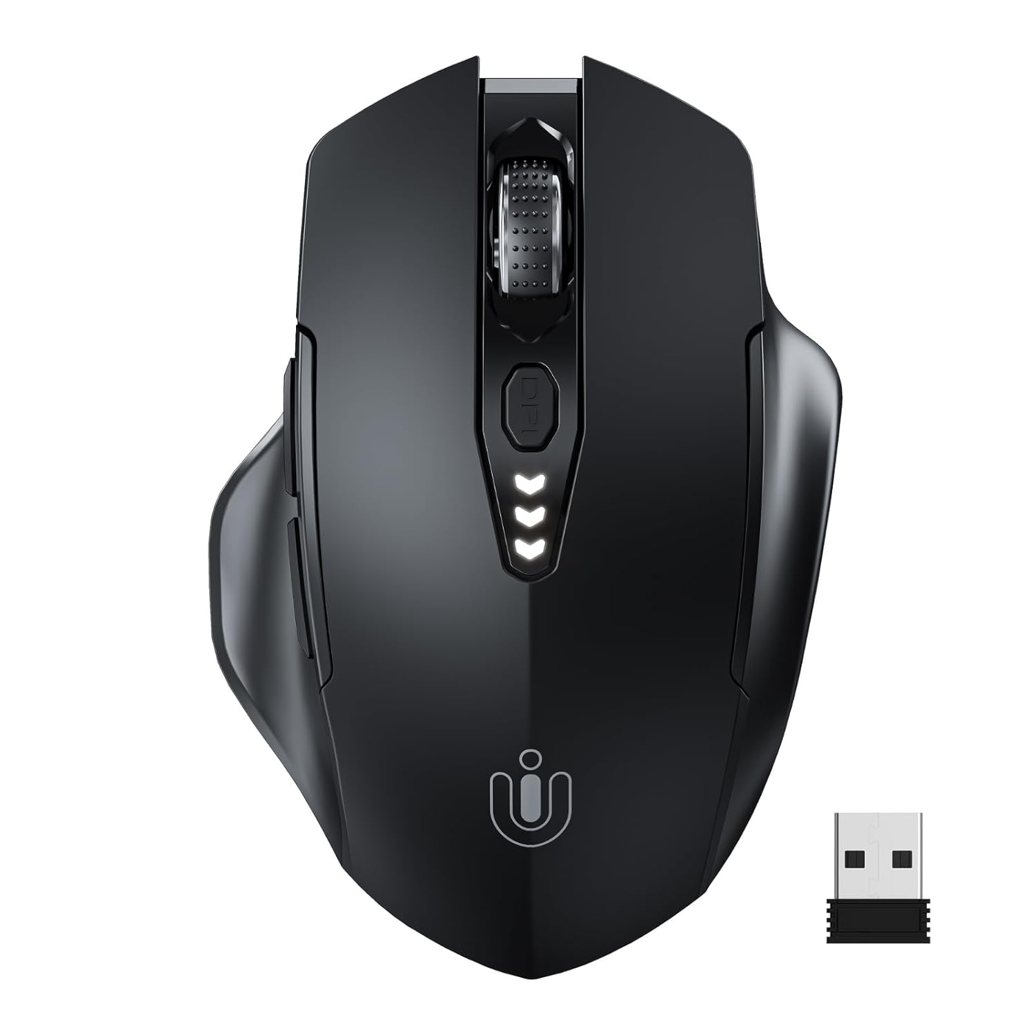Uineer Wireless Mouse Upgraded 2 4GHz Rechargeable Battery Level Visible Ergonomic Computer Mouse 4 Levels DPI Wireless Mice