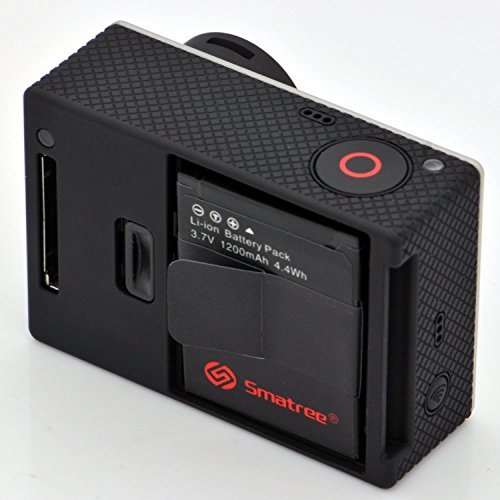 Smatree Battery Compatible For Gopro Hero3+ / Hero 3 Camera, 1200Mah Rechargeable With Dual Rapid Charger #TOP5