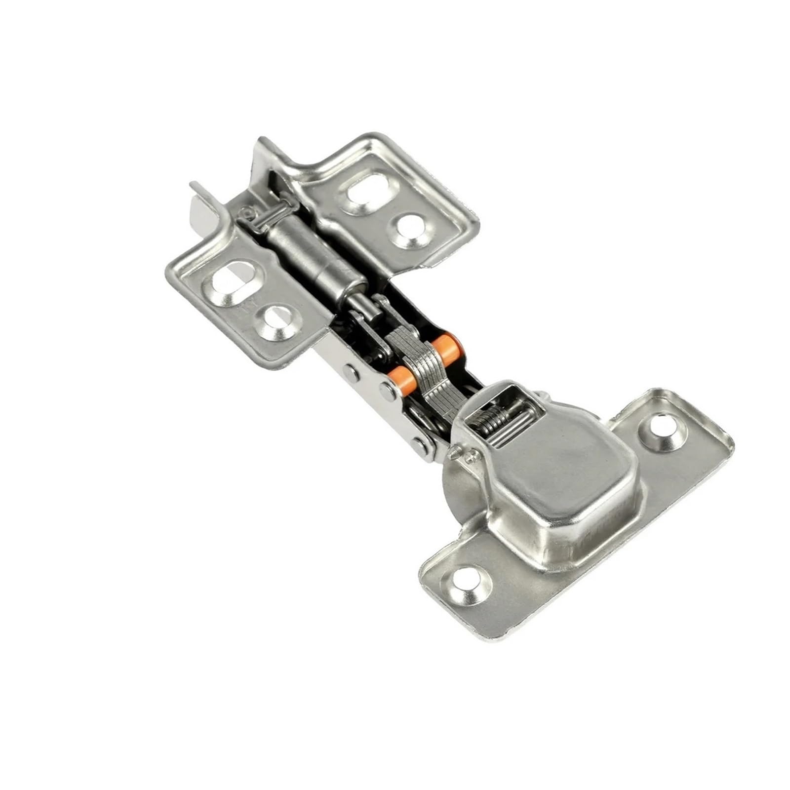 Soft-Close-Scharnier CRS, 10er-Pack, Nickel | Verdeckter 35-mm-Becher, vollständig aufliegend, hydraulischer Dämpfer, inkl. Schrauben, for Schränke