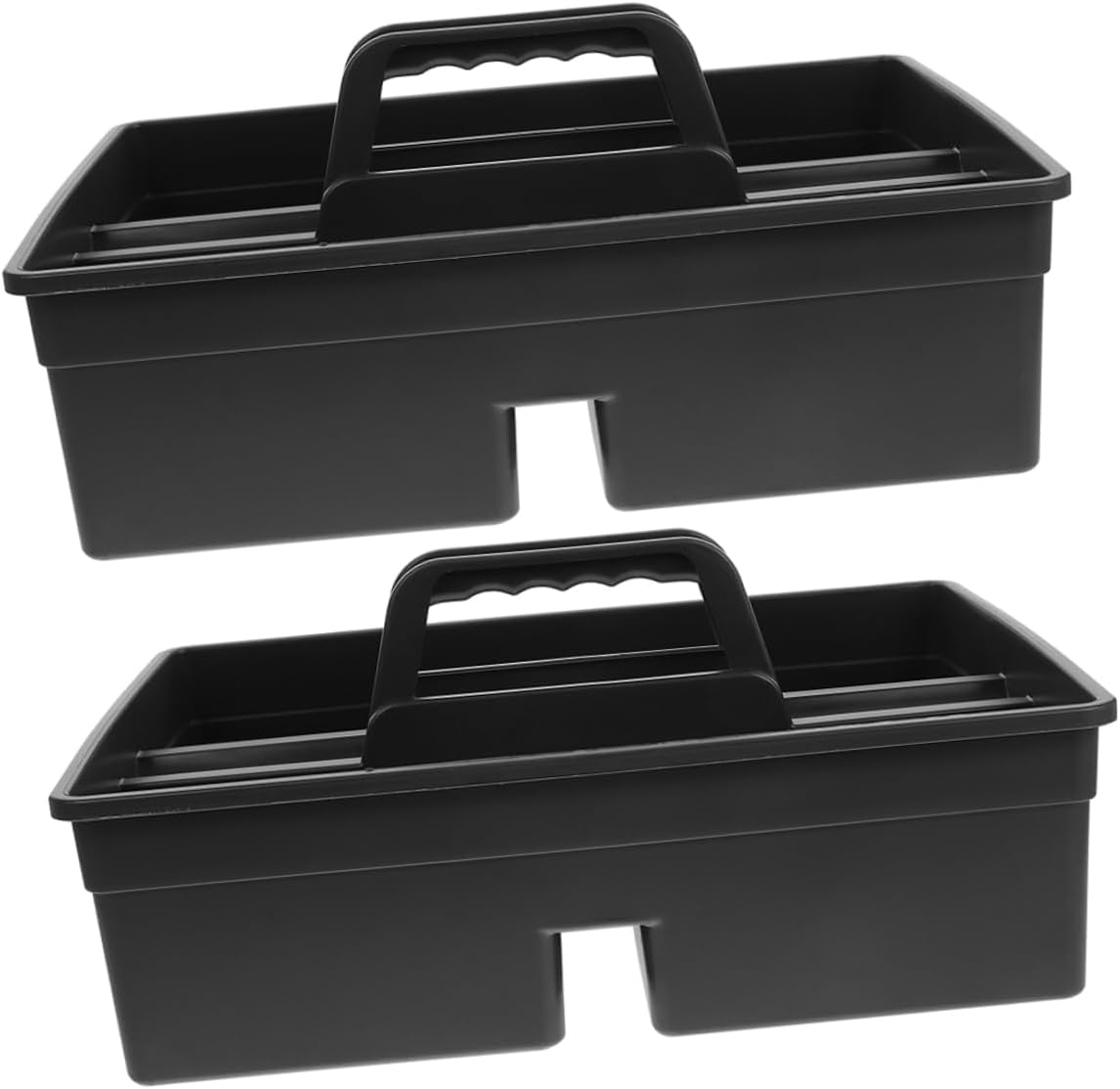2Pcs Handheld Sundries Basket Durable Cleaning Organizer with Handle Splashproof Tool Container for Home Storage Organization Deep