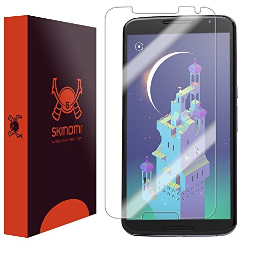 Skinomi TechSkin – Google Nexus 6 Protector de pantalla Premium HD Clear Film con libre garantía de reemplazo de por vida/Ultra alta definición Invisible y anti-Bubble cristal escudo – empaquetado al por menor