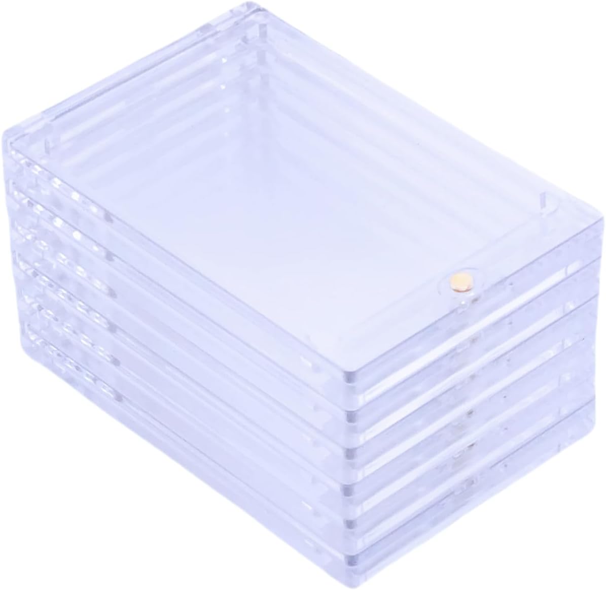 6 Pack Magnetic Card Holder 35pt One Touch Hard Acrylic Trading Protector Cases for Baseball Basketball Sports Collectible Game