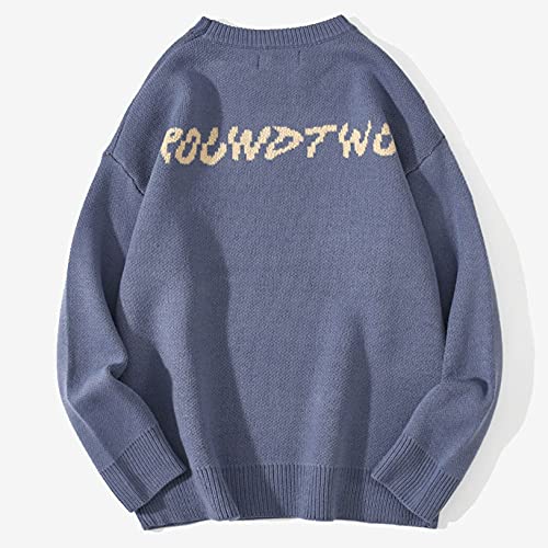 Hip Hop Knit Men's and Women's Sweater Harajuku Butterfly Loose Top Casual Streetwear Pullover Sweater4