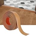 VOAKZEF 10 Ft Light Brown Floor Transition Strip, Peel and Stick, PVC, Flat Rod, Residential Grade