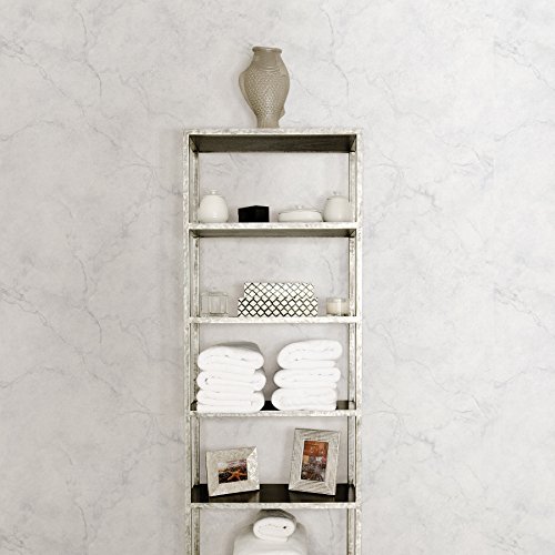 NuWallpaper NU2090 Carrara Marble Peel and Stick Wallpaper - Grey, 52.1 x 548.6 cm - Image 2