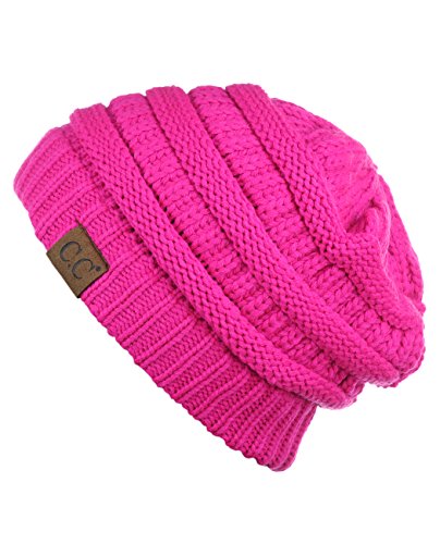 Image of Cambridge Select Thick Slouchy Knit Oversized Beanie Cap Hat