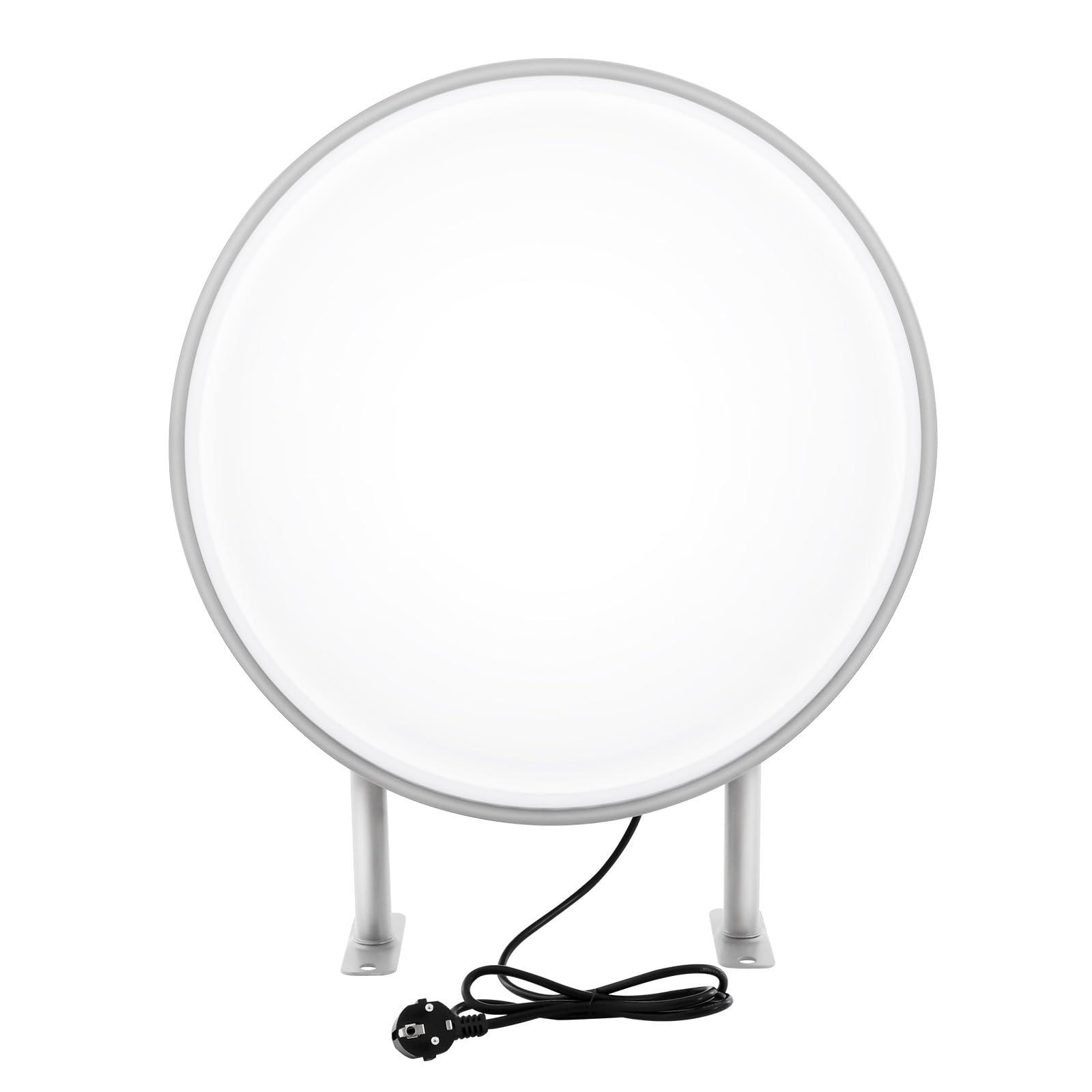 Enseigne lumineuse néon - Double face - LED ouverte - Rond - 50 cm - Pour publicité extérieure - Pour restaurants, magasins, bar