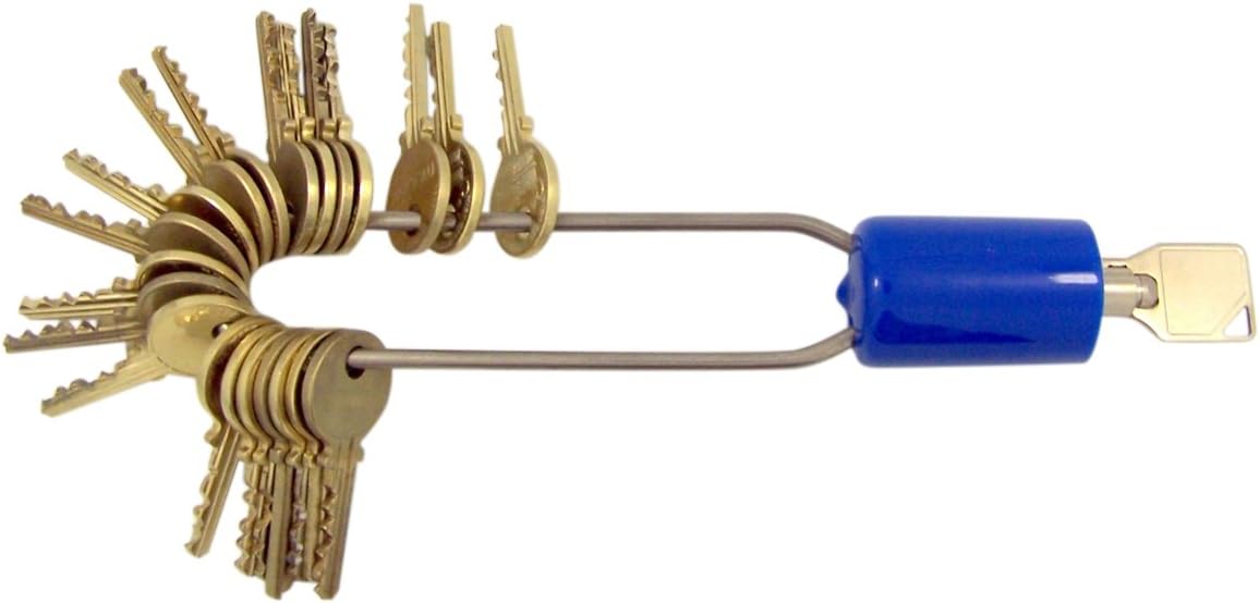 Locking Key Ring with 5 Inch Shackle and Red Colored Boot