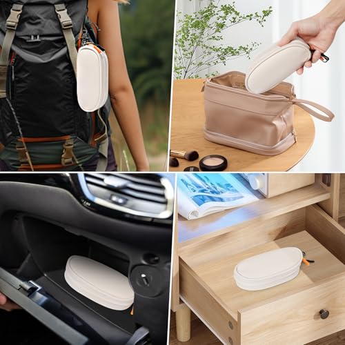 Image of Double Eyeglasses Case Soft Portable Zipper Sunglasses Pouch with Keychain Clip for Men Women