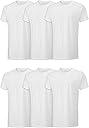 Fruit of the Loom Men's Stay Tucked Crew T-Shirt - Large - White (Pack of 6)