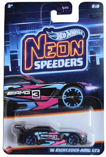 Hot Wheels Mercedes AMG GT3 '16, Neon Speeders 5/8 [Negro]