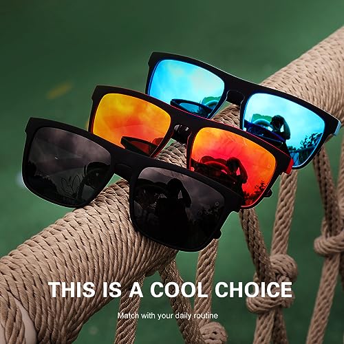 Polarized Sunglasses for Men Women Driving Sports Hiking Sun Glasses Classic Square Frame UV400 Protection - Image 4