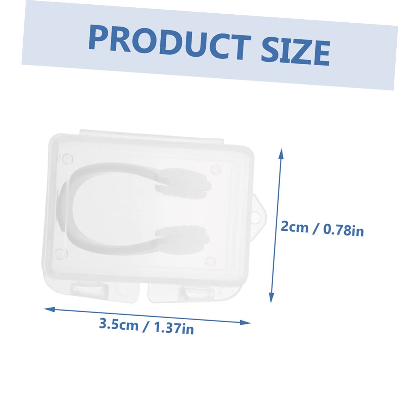 Sosoport Clip De Nariz Anti-Ascendente Portátil para Los De Natación Enchufes De La Nariz Pinza Nasal para Nadar Clip De La Nariz Conveniente Blanco Silicona