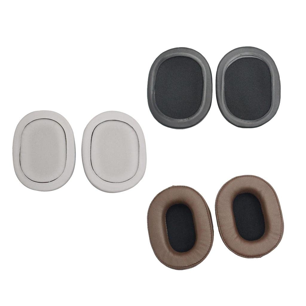 3 Piezas Almohadillas para Auriculares Audio‑Technica SR5BT Cojines de Recambio Fundas de Orejera Cubiertas para Auricular Cuero Sintético con ESP, 2 Piezas