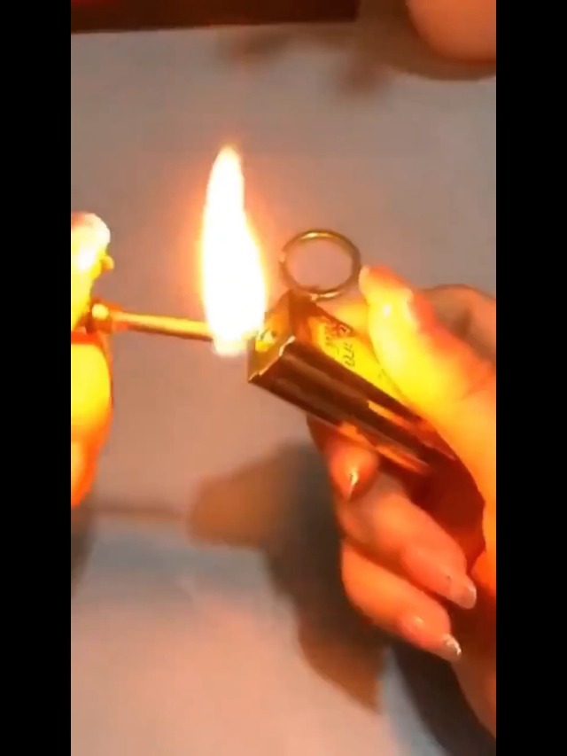 Amazon.co.jp: 【1万回使える】金塊デザインのマッチ 防水マッチ