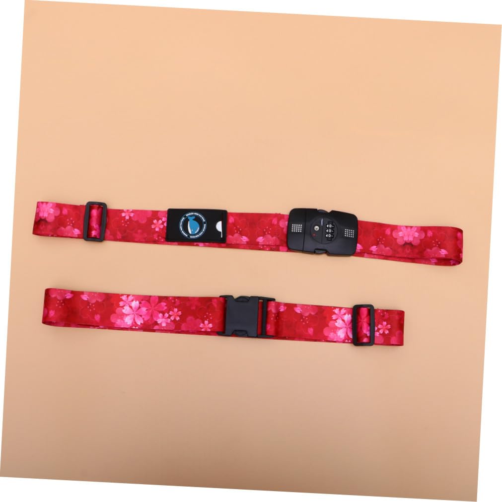Beaupretty Reisegepäckgurt Elastisches Kofferband mit Zahlenschloss aus Polyester für Sicheren Gepäckschutz Verstellbarer Koffer Kreuzgurt Reise Accessoire Beim Reisen