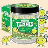 Positive Tennis Jar with 60 Sporty Affirmation Cards, Motivational Tennis Gifts for Women and Men, Fun Pick-Me-Up Jar for Tennis Players, Coach Appreciation Present, Inspiring Gift for Tennis Lovers