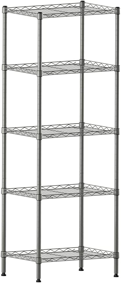 BENTISM 5-Tier Heavy Duty Steel Unit, Adjustable Garage Rack, 12""D X 30""W X 60""H, 2000 Lbs