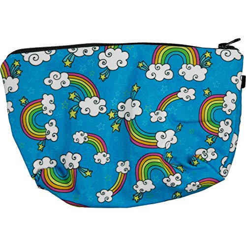 Preisvergleich Produktbild cosey Make-up Tasche, trendige Schminktasche und Kulturbeutel Regenbogen