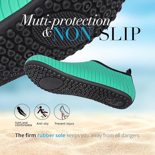 Image of Homitem Water Shoes for Women Men Aqua Socks Swim Beach Pool River Slip-On Barefoot Quick-Dry Vacation Cruise Essentials Accessories for Yoga Kayak Sports