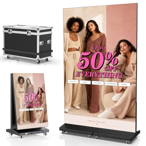 80in P1.86 Foldable LED Poster Screen