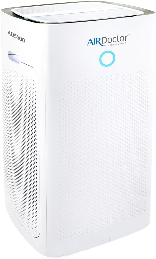 AD5500 HEPA and VOC Air Purifier for Extra Large Spaces & Open Concepts with UltraHEPA, Carbon & VOC Filters - Captures Particles 100x Smaller Than HEPA Standard (AirDoctor 5500)