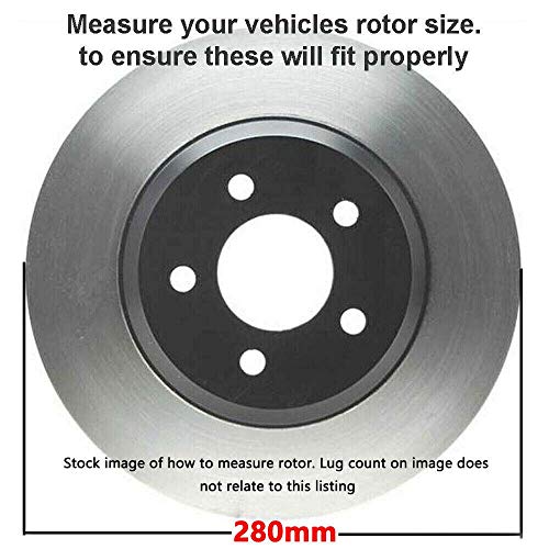 Image of Detroit Axle - Front Brake Kit for 1989-1999 Nissan Maxima