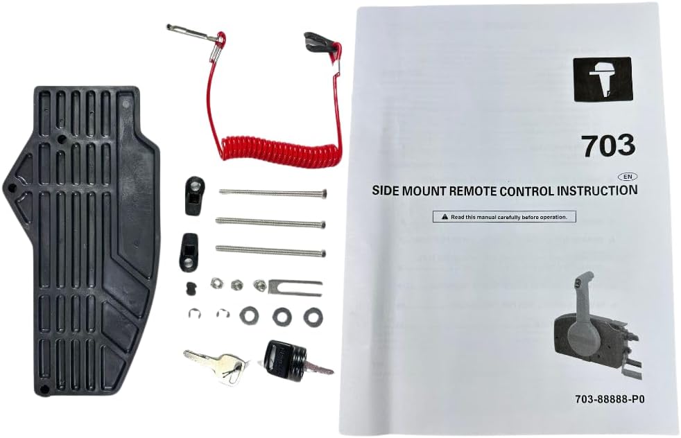 703-48272-12 Outboard Remote Control Box For Yamaha 703 Remote Control 10PIN With Trim Switch Pull to Open