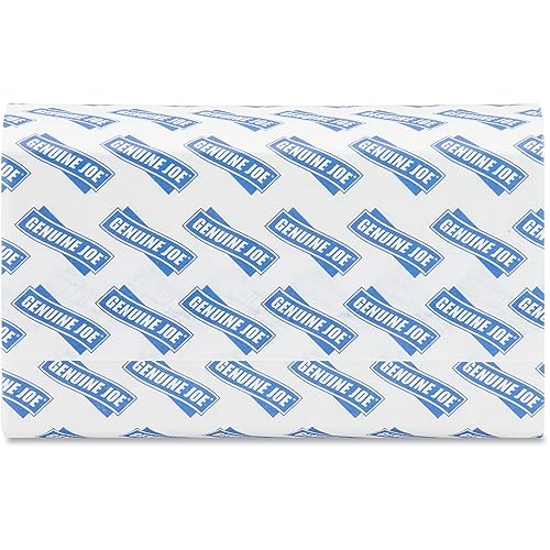 Genuine Joe Multifold Hand Towels, 9.5" x 9.10", 1-Ply, White, 250/Pack, 16 Count - Image 3