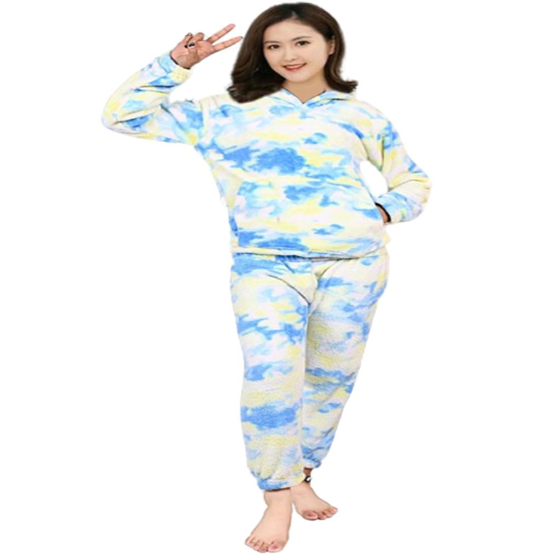 Women’s and Men's Wool Blend & Fleece, Velvet Full Length Winter Nightwear Pajama and top Set-image-33