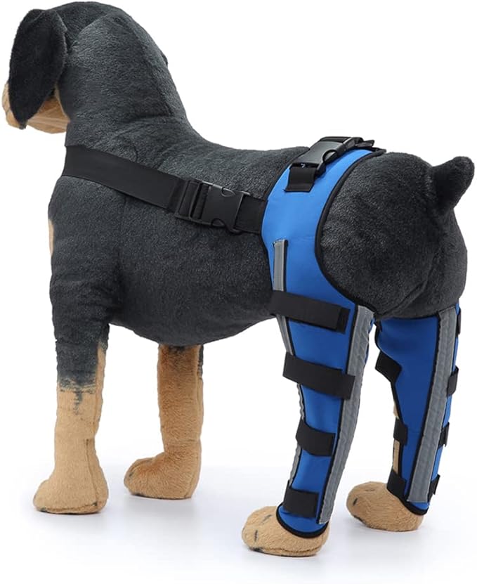 Dog Knee Brace Adjustable Dog Double Rear Leg Brace with