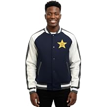 Dandy Star Logo Baseball Jacket - Everyday Wear & Cosplay Costume - Anime TV Show Gift - Blue Letterman D Coat