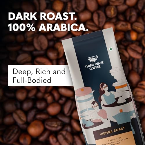 Image of THIRD WAVE COFFEE | Vienna Roast | 100% Arabica | Dark Roast | Aero Press | Medium Grind | 250 grams | Pouch