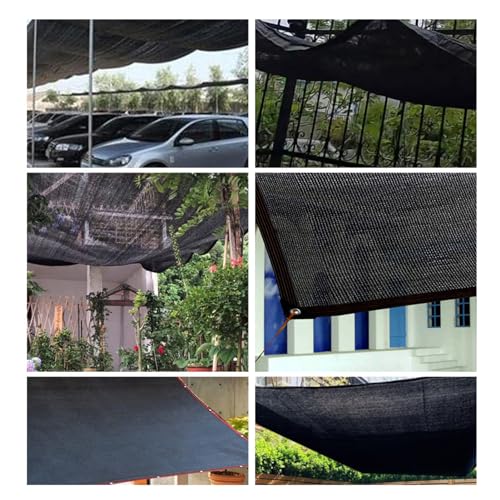Lona de malla duradera con anillos para protección solar exterior 8