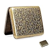 Portátil - Tamaño: 100 * 80 * 20 mm. Peso: aproximadamente 100 g (incluye caja de regalo). Capacidad: unos 20 cigarrillos de longitud estándar. Cigarrillo pequeño, liviano y fácil de transportar con su bolsillo o bolso.