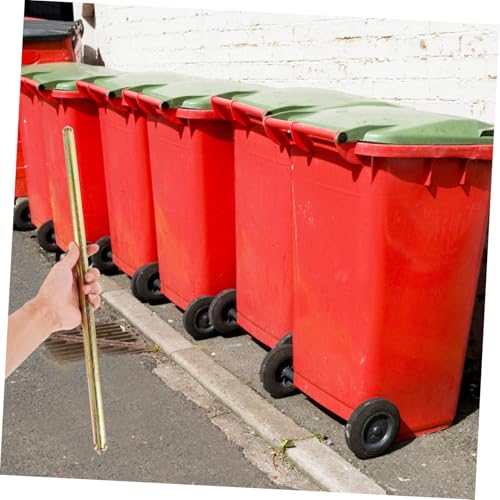 Eje de acero para cubo de basura de servicio pesado y ruedas de contenedor 4