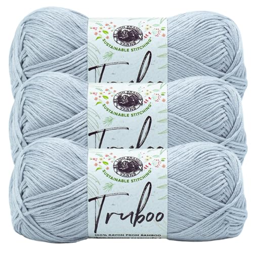 Image of (3 Pack) Lion Brand Yarn Truboo Yarn, Silver