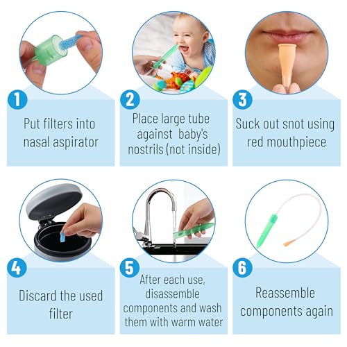 Image of Mr. Pen Baby Nasal Aspirator with 3 Extra Hygiene Filters - Nasal Suction for Babies