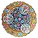Piatto in ceramica dipinta a mano in stile marocchino turco, 31 cm