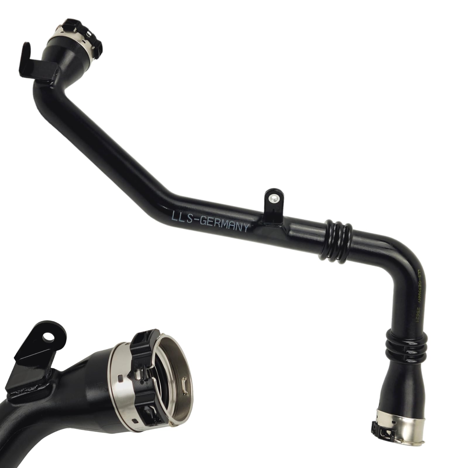 LLS-GERMANY Tubo Turbo compatibile con Nis.san Juke (F15), 1.5 dCi, 110 CV, 144601KB2E, 144601KB2B, attacco originale HENN
