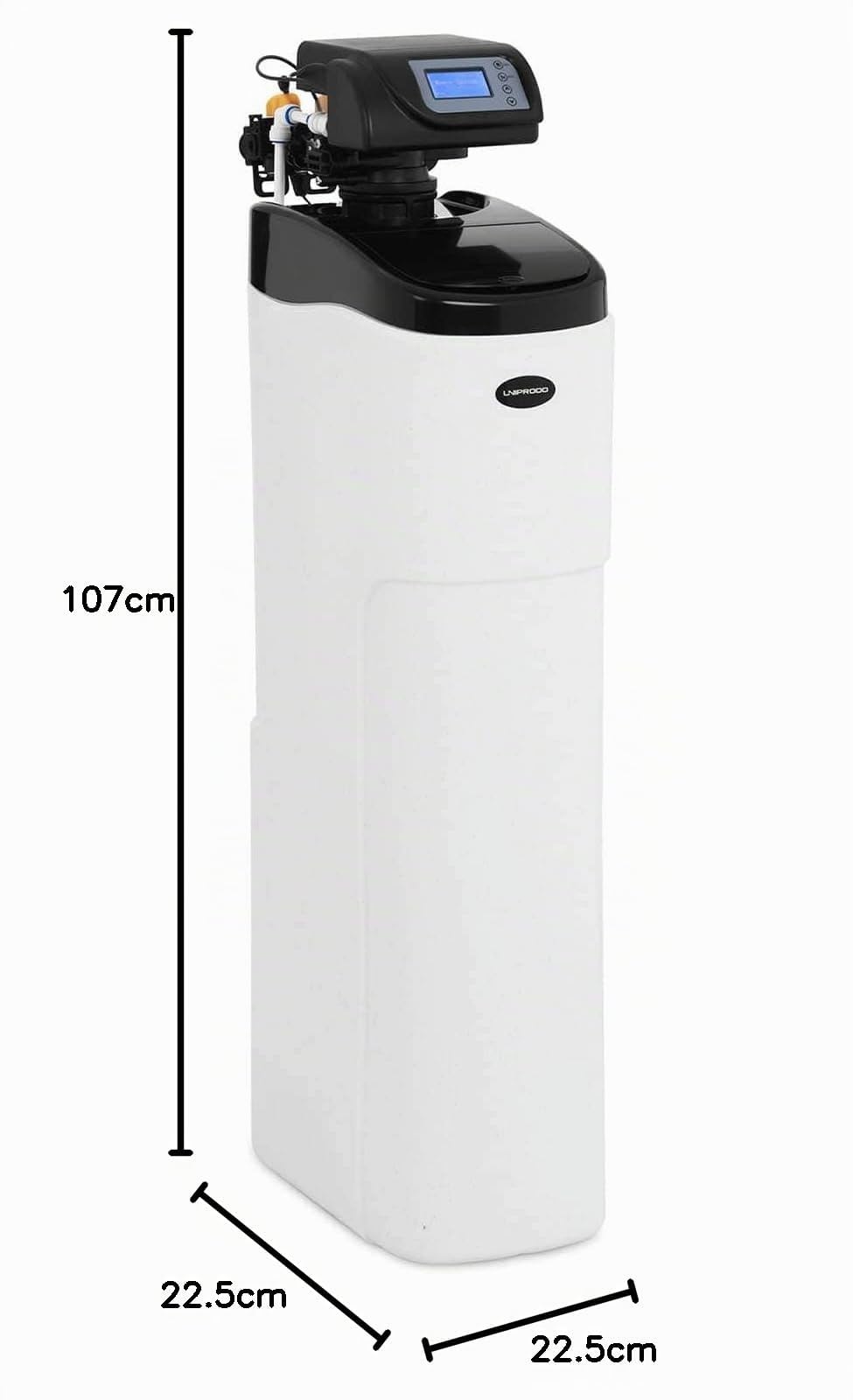 Addolcitore Acqua Decalcificatore per Acqua UNI_WATERSOFTENER_1500 (2-8 persone, 15 L, 1,6-2,9 m3/h)