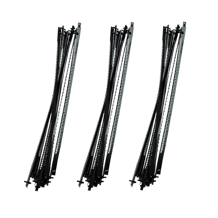 FOXBC 3-Inch Hobby Scroll Saw Blades Pin End 15 TPI, 18 TPI