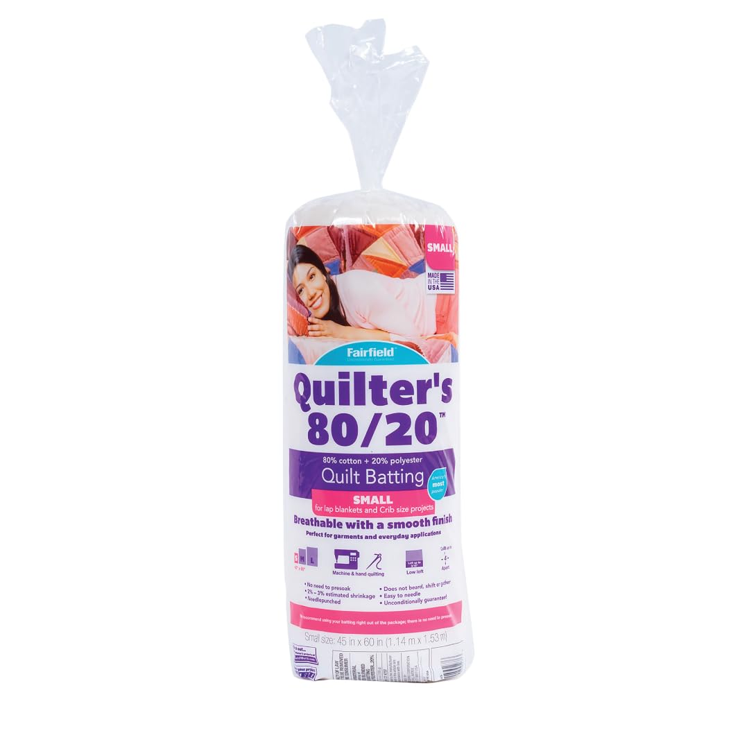 Fairfield QB4512 Quilters, White, 45" x 60"