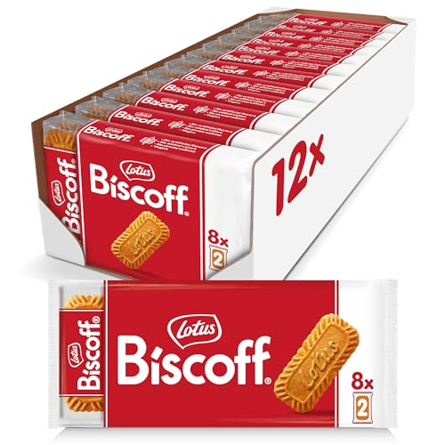 Lotus Biscoff Pocket | Biscotti Caramellati | Senza Coloranti e Senza Aromi Aggiunti | Gusto Unico e Croccante | 12 Bustine da 8 Confezioni, Monoporzioni da 2 Biscotti | 1.48 kg