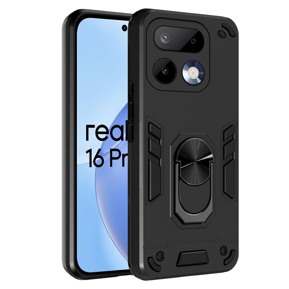 Realme P4 5G Armor Case - Rotating Ring & Kickstand -11